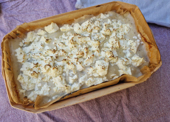 Lasagne met gegrilde aubergine en lamsgehakt