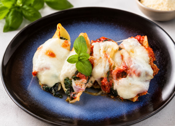 Conchiglioni met ricotta en spinazie